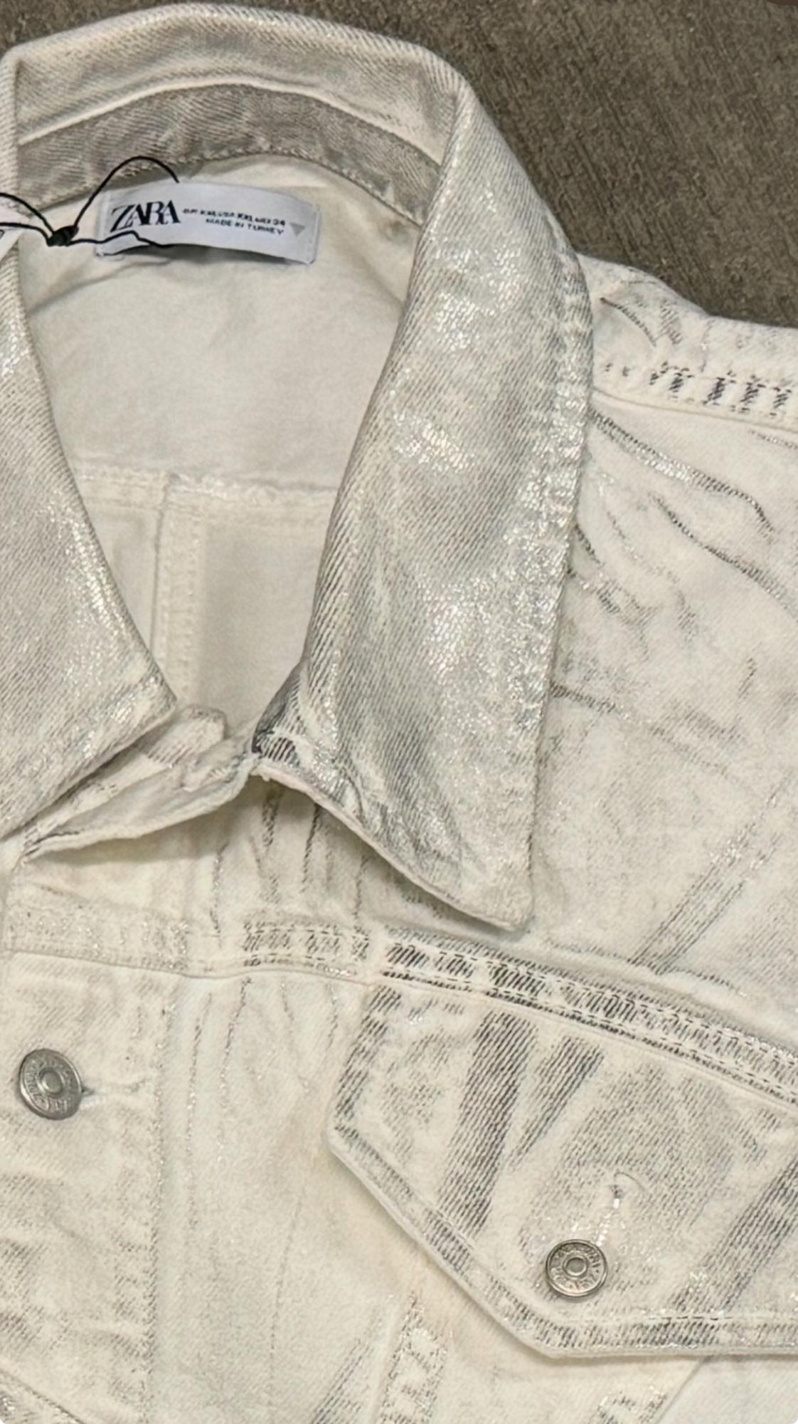 METALLIC CROP JACKET - Image 4