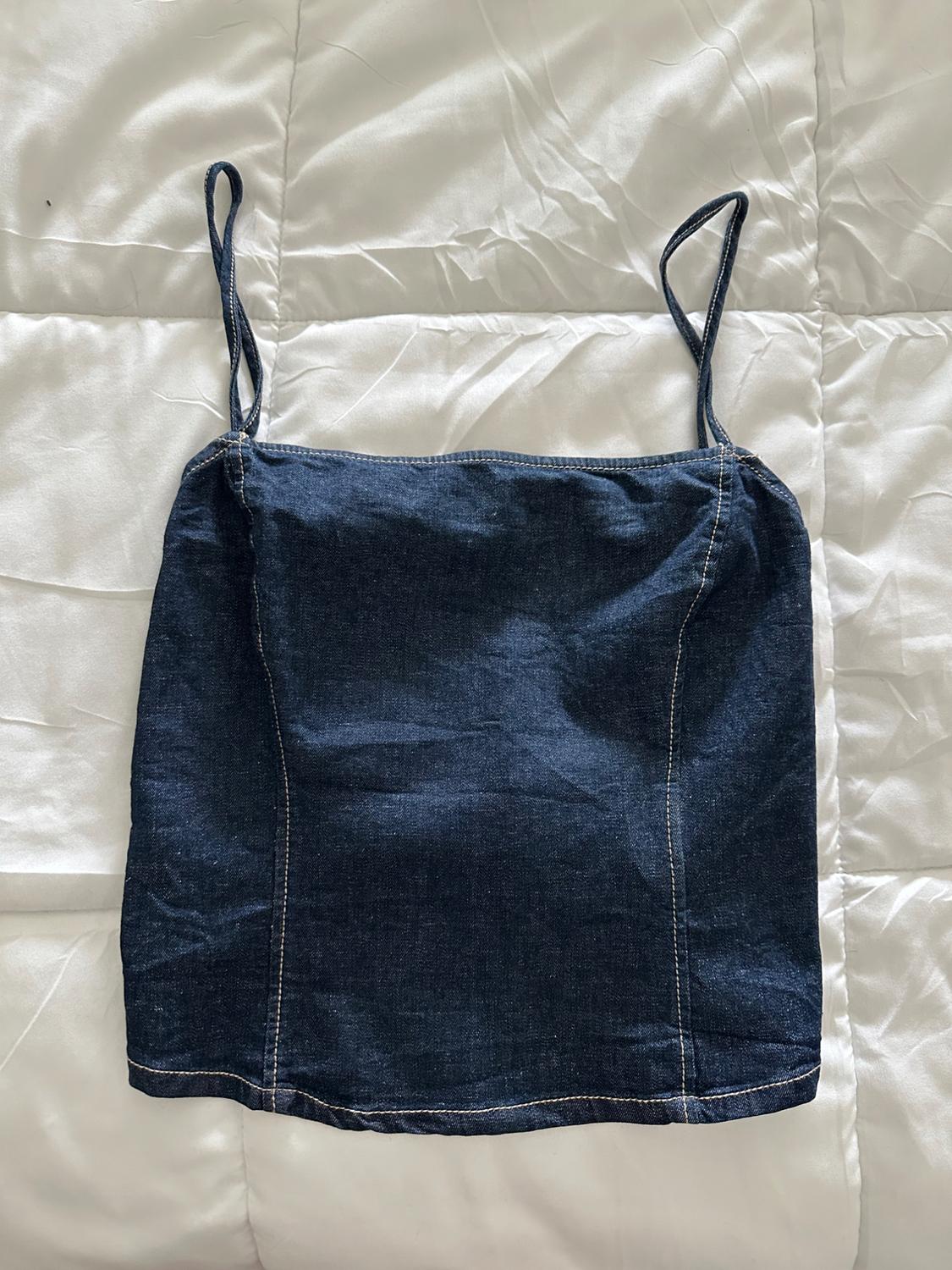 TOP DENIM TRF ESPALDA DESCUBIERTA