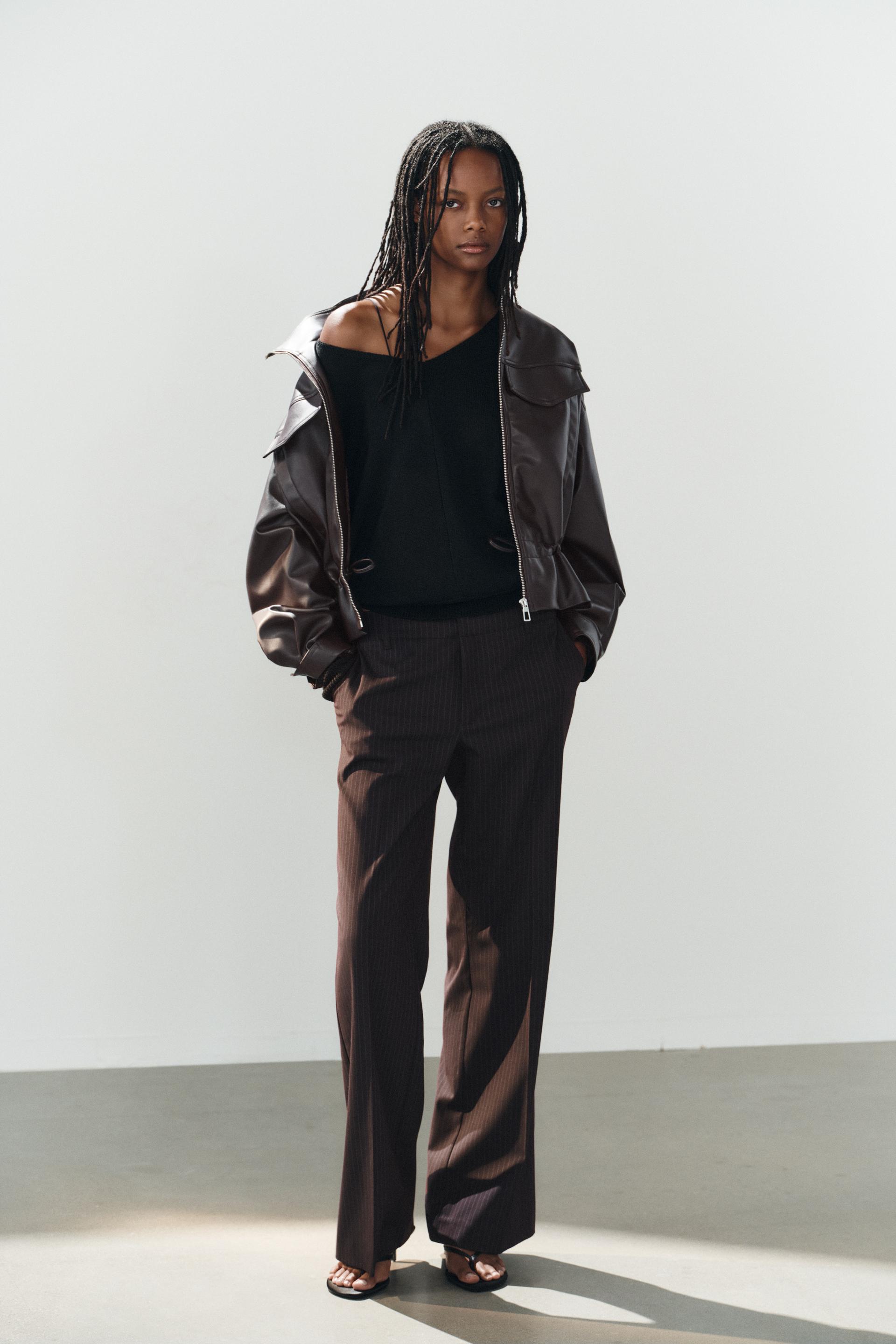 Low-Rise Straight-Leg Trousers