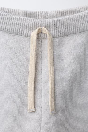 PANTALON DE JOGGING EN MAILLE - Gris clair de Zara - Image 2