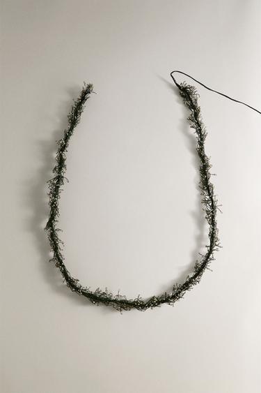 LIGHT-UP CHRISTMAS GARLAND WITH REMOTE CONTROL - Green by Zara
