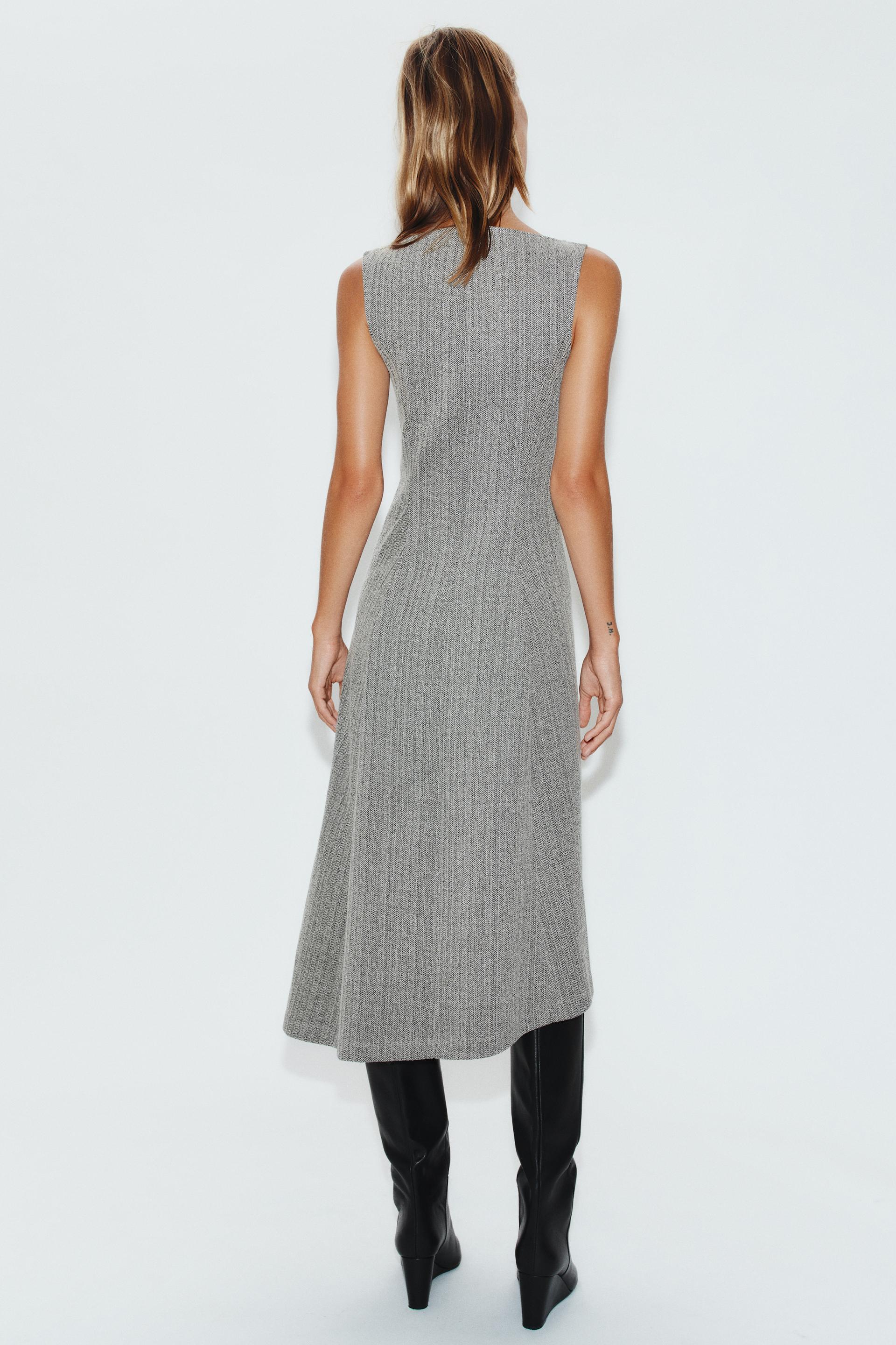 ASYMMETRIC MIDI DRESS thumbnail 5