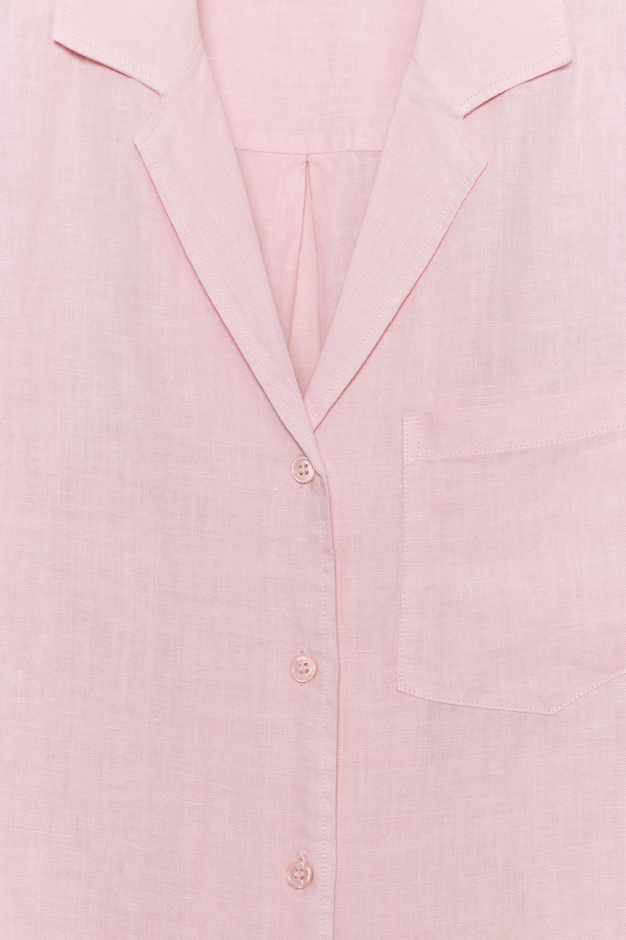 Zara ZW COLLECTION KETEN CEPLİ GÖMLEK görsel 6