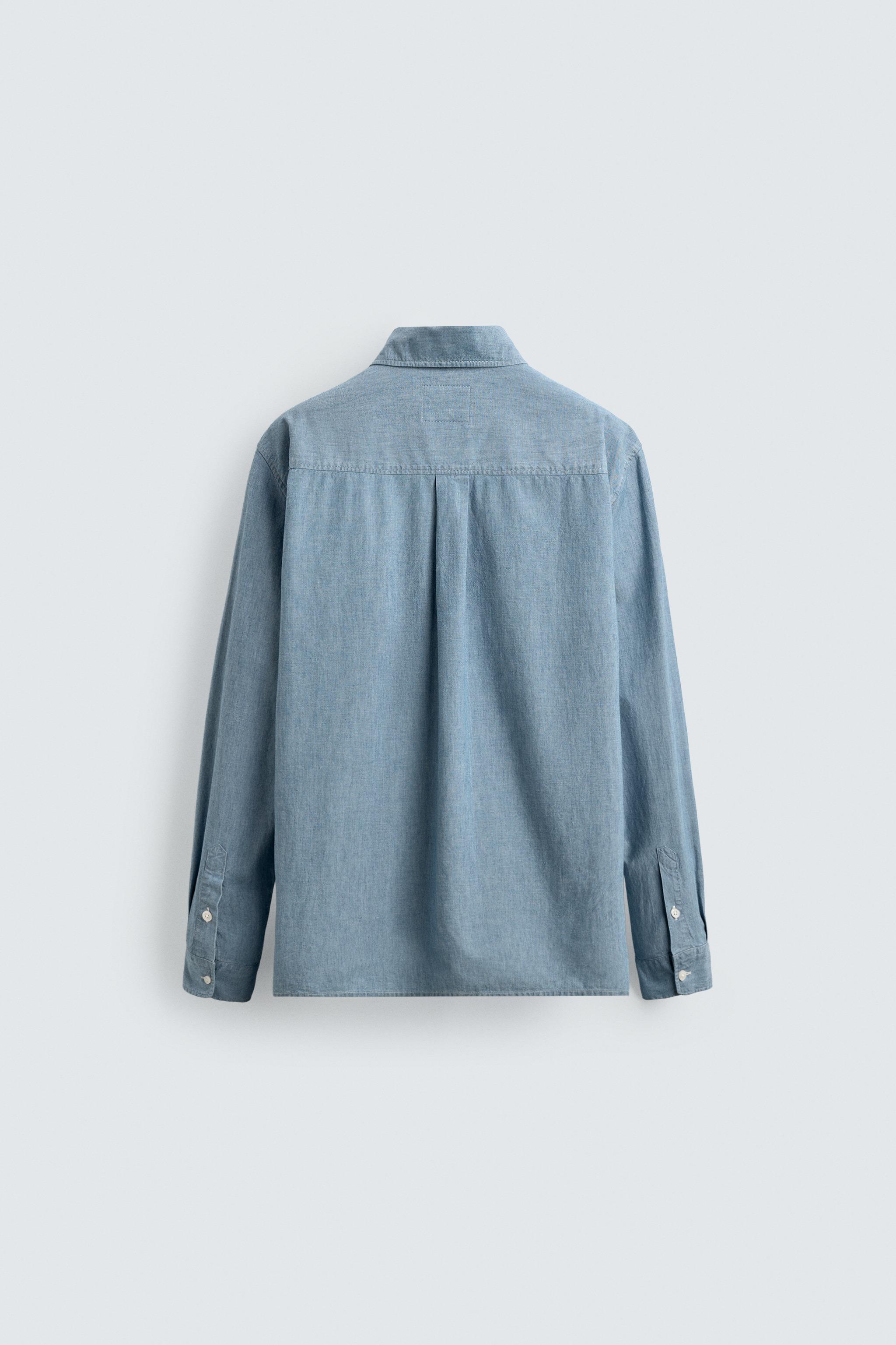 CHAMBRAY DENIM SHIRT AARON LEVINE X ZARA