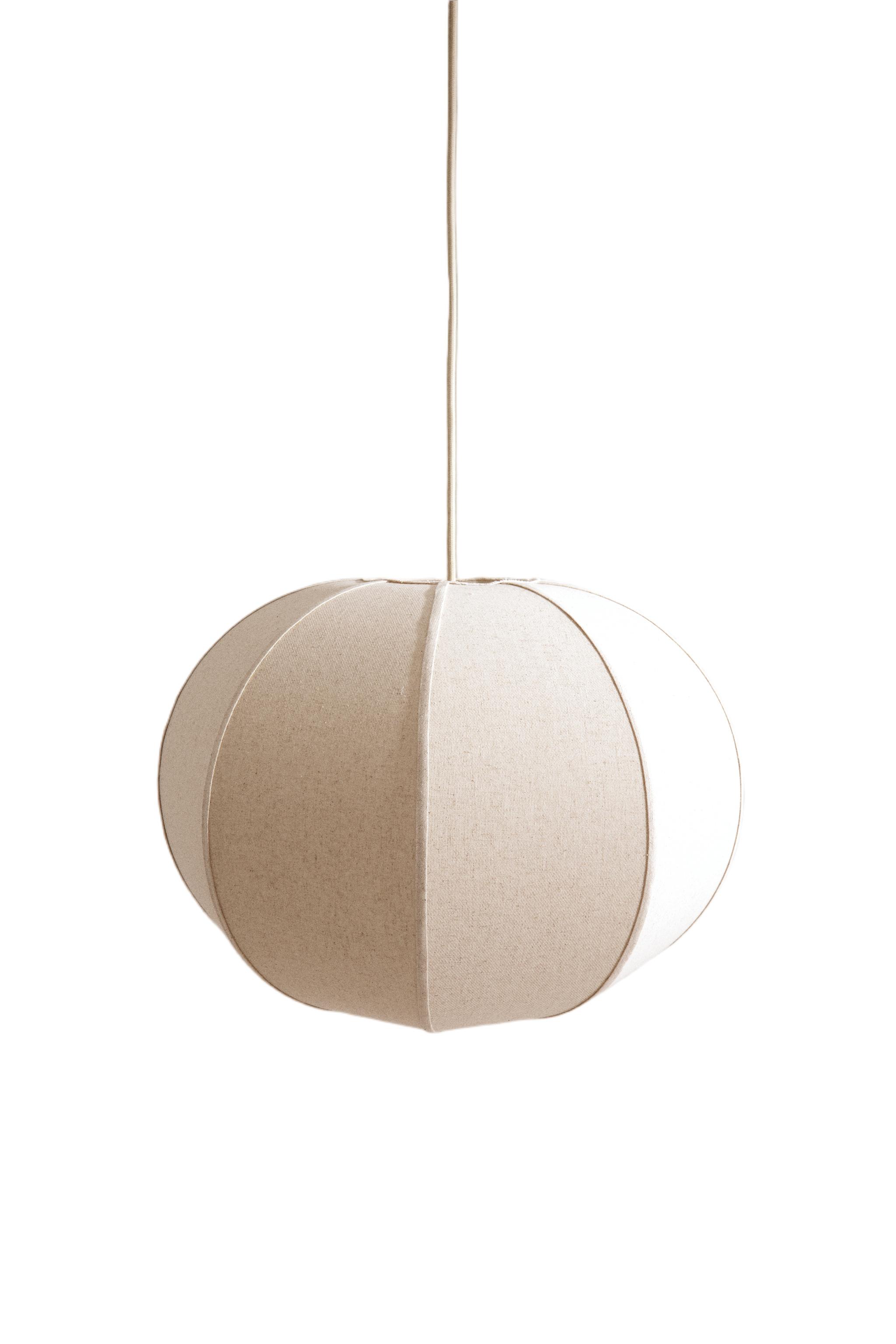 LARGE LINEN PENDANT LAMP - Ecru | ZARA Canada