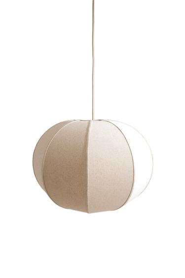 LÁMPARA TECHO LINO GRANDE - Crudo de Zara