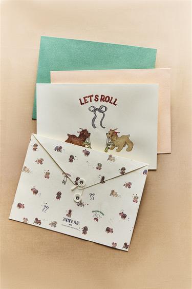 ROLLER SKATE ENVELOPES (SET OF 4) - Multicoloured by Zara - Image 5