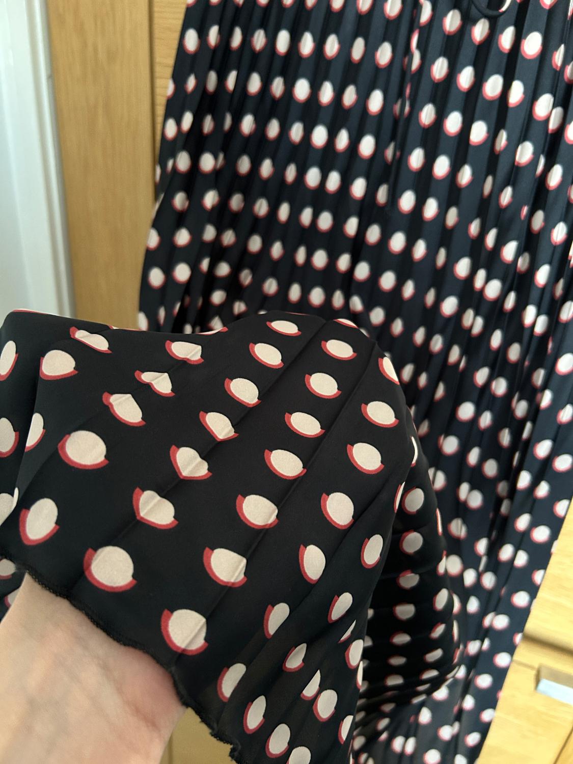POLKA DOT PLEATED SKIRT - Image 5