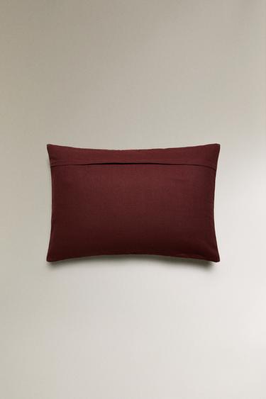 EMBROIDERED CUSHION COVER X COLLAGERIE - Brown by Zara - Image 3