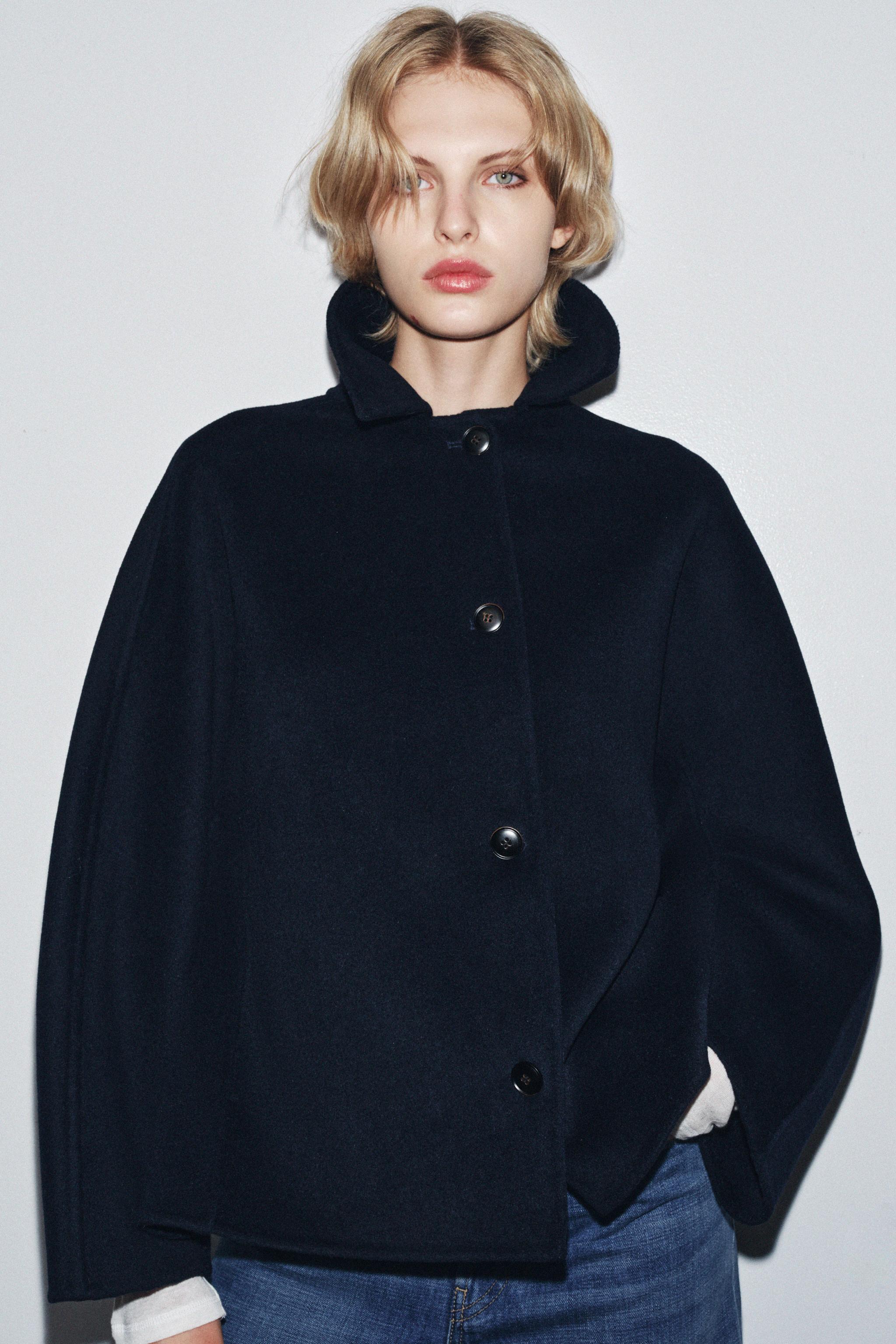 【ZARA】 ウールジャケット ボタン付き ZARA - ZARA ウールブレンド ボンバージャケット - LIMITED