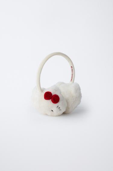 OREJERAS EFECTO PELO HELLO KITTY © SANRIO - Crudo de Zara