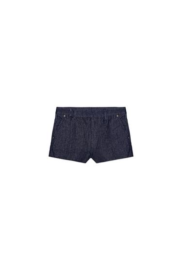 TRF MID-WAIST DENIM SHORTS