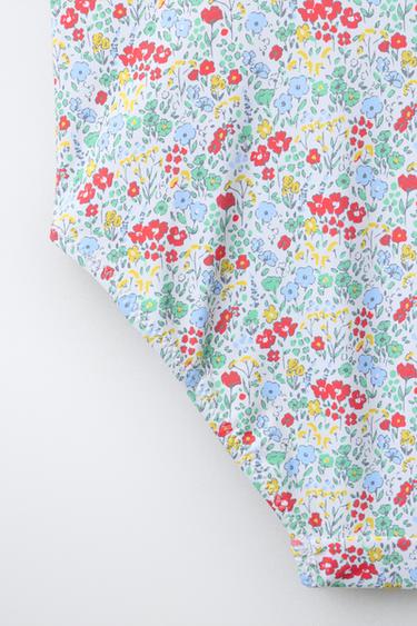 AGES 6-14 / FLORAL PRINT SWIMSUIT - Multicoloured by Zara - Image 3