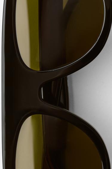 MAXI SHIELD SUNGLASSES - Black by Zara