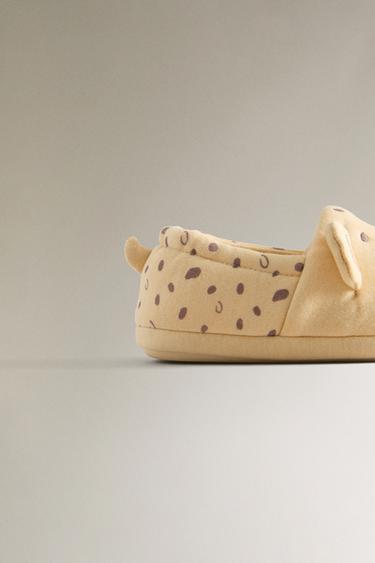 CHILDREN'S CHEETAH SLIPPERS - Yellow by Zara - Image 4