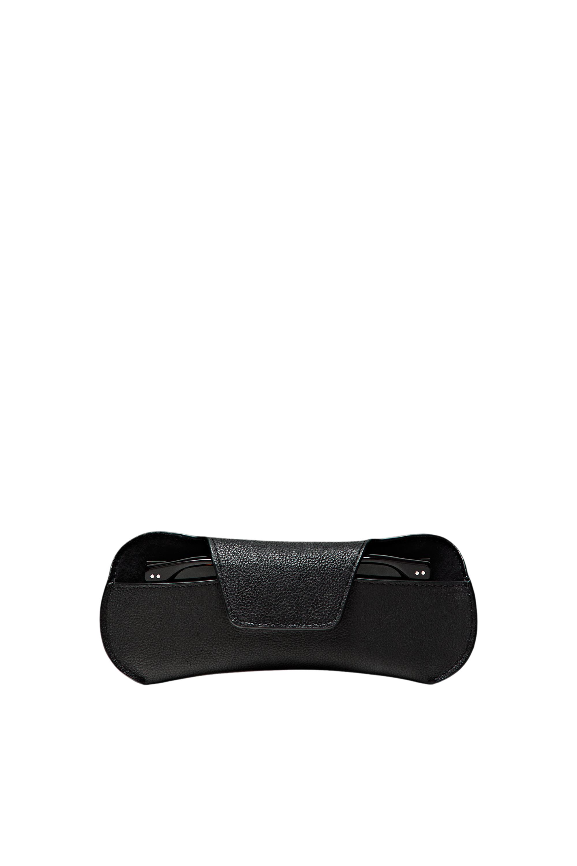Nappa leather sunglasses case — Black