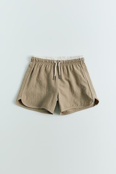 1-14 ANNI/ COSTUME BERMUDA A TESSUTO - Fango di Zara
