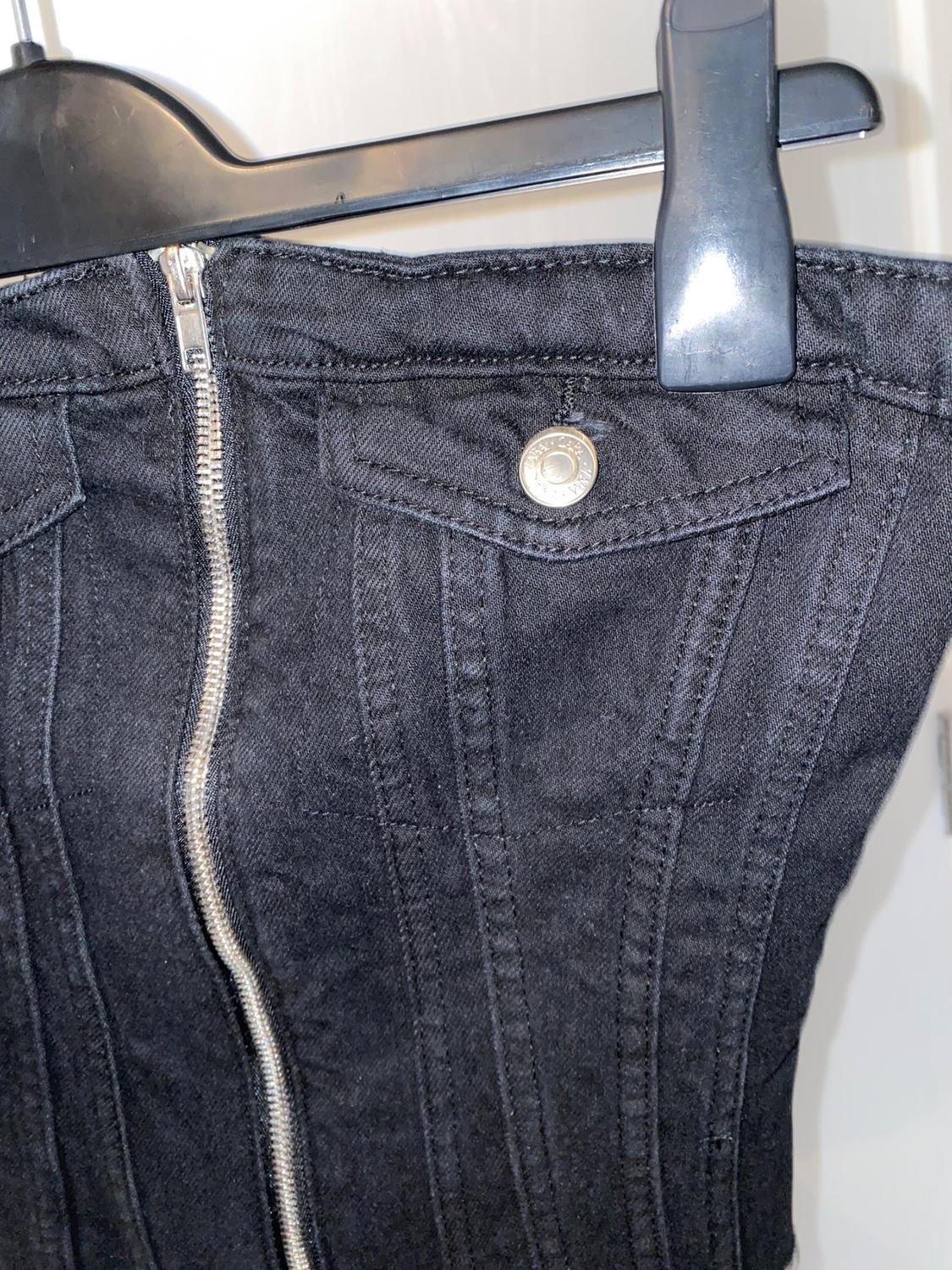 DENIM TRF CORSETRY-INSPIRED TOP - Image 3