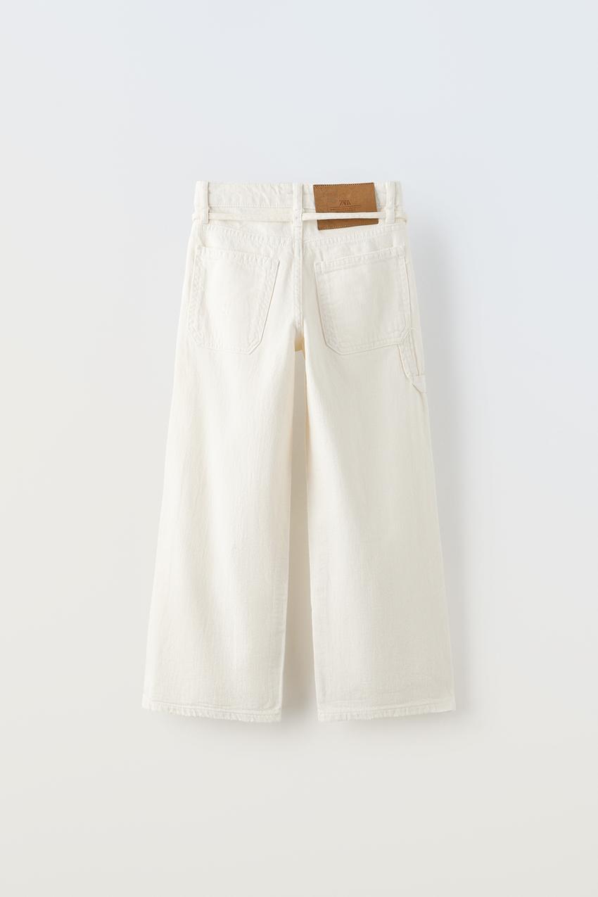 The Wide-leg Culotte Women's Jeans - White