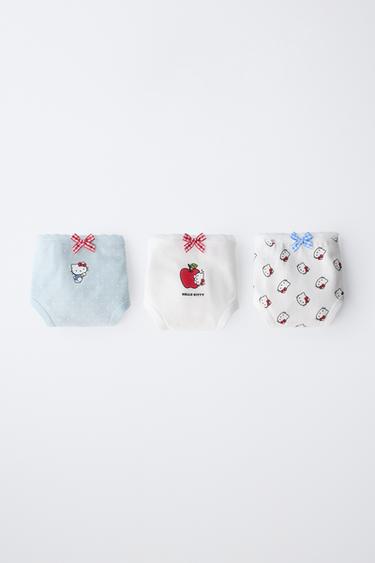 AGES 1 1/2-6 / THREE-PACK OF HELLO KITTY © SANRIO BRIEFS - Ecru by Zara - Image 6