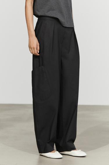 Barrel fit cargo pants — Black 2