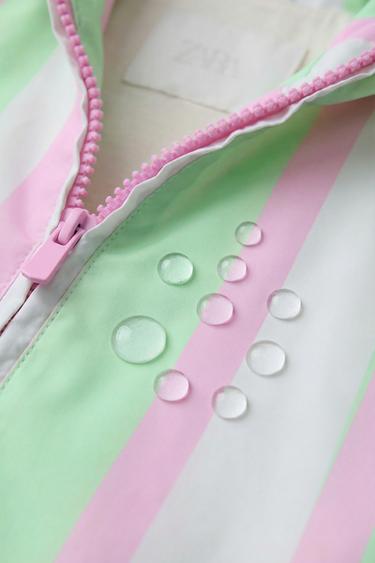LIGHTWEIGHT STRIPED WATER-REPELLENT RAINCOAT - Multicoloured by Zara - Image 4