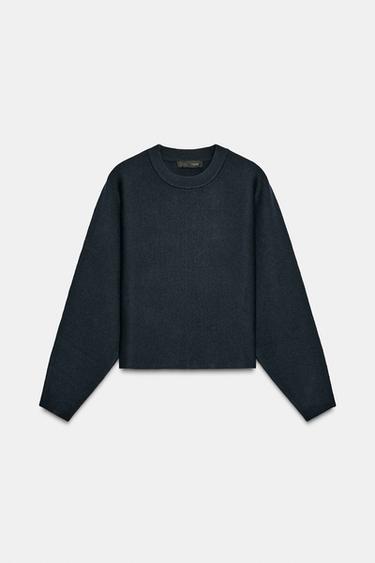 PLAIN KNIT JUMPER - Petrol blue by Zara - Image 0