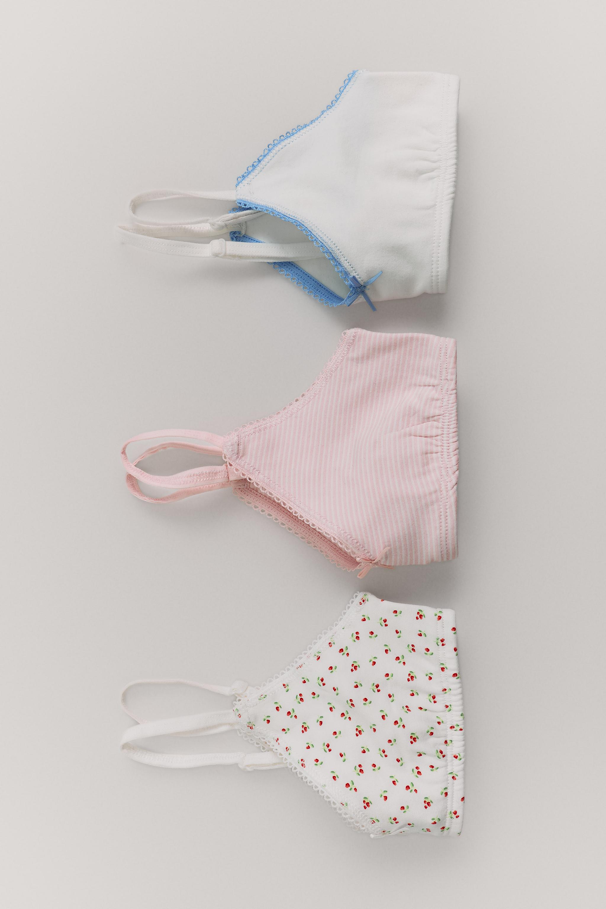 9-14 YEARS / THREE-PACK OF FLORAL AND CHERRY TOPS — Multicolored