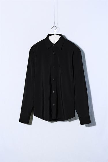 SOEPELVALLEND OVERHEMD LIMITED EDITION - Zwart van Zara