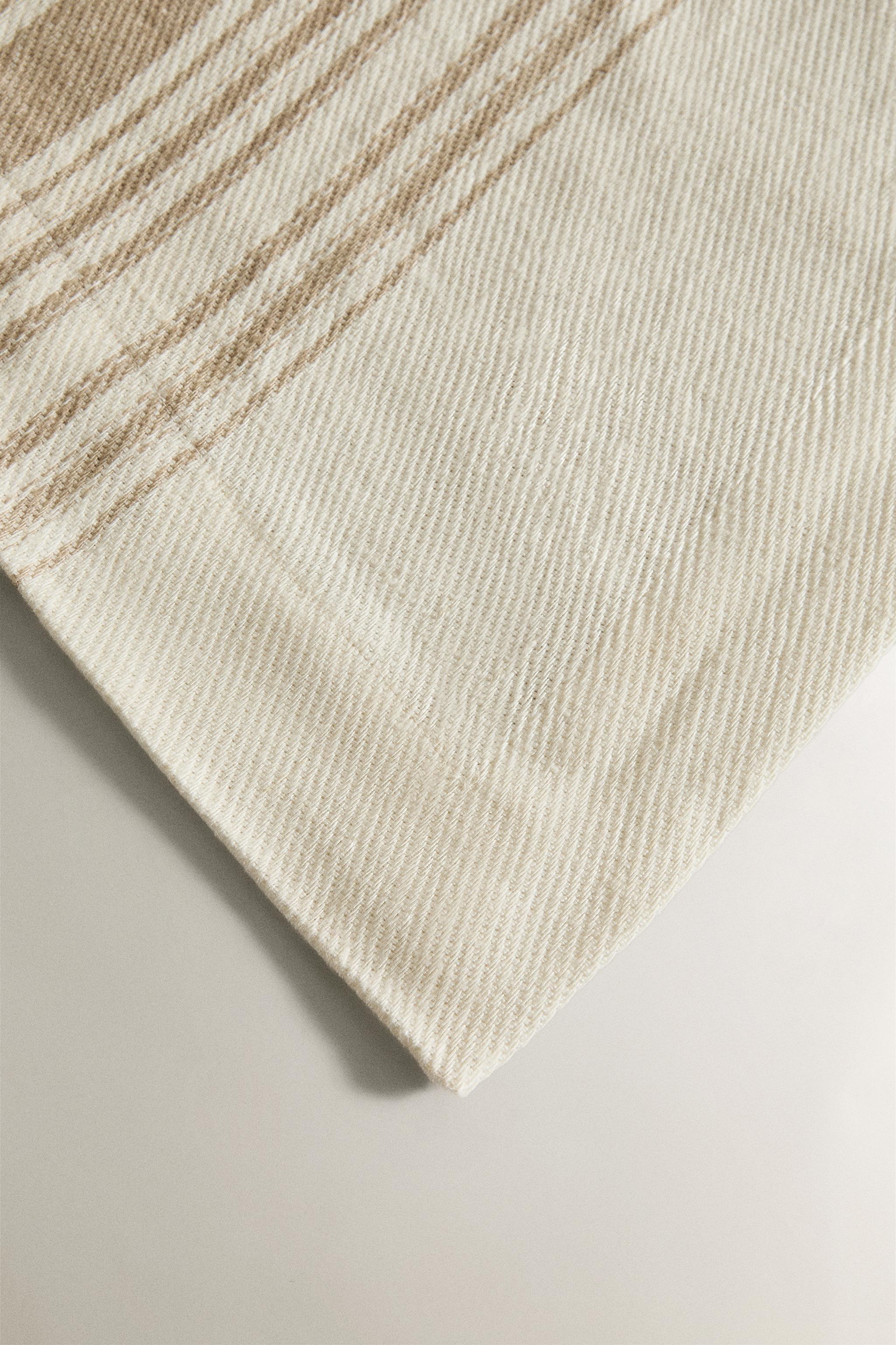 EXTRA-LARGE STRIPED LINEN BLANKET