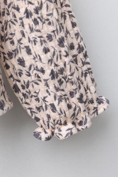CHEMISE À IMPRIMÉ FLEURI - Écru de Zara - Image 3