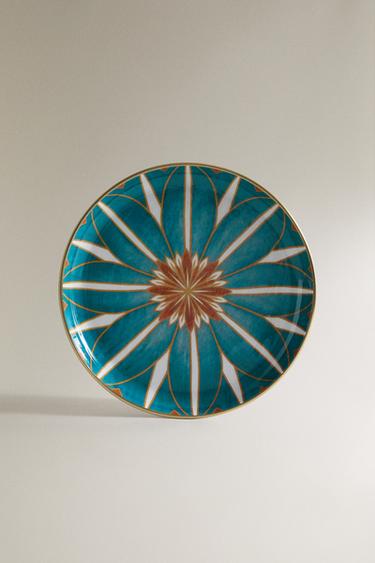 DECORATIVE TURQUOISE TRAY | MARISA BERENSON - تركوازي الخاص بـ Zara - صورة 0