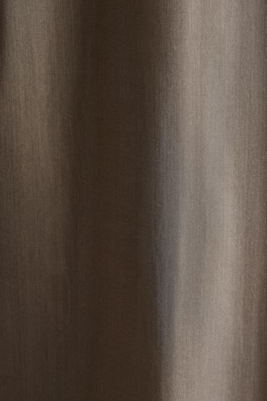 ORGANZA SILK NIGHTDRESS - Grey / Tan by Zara - Image 2