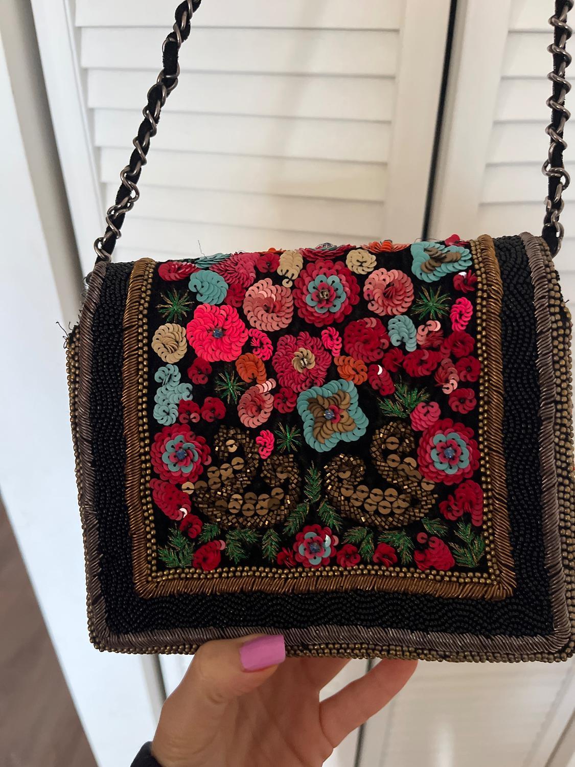 EMBROIDED FLOWER BAG - Image 7