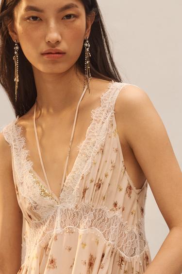 LIMITED EDITION PRINTED LACE TOP - Printed by Zara - Image 1