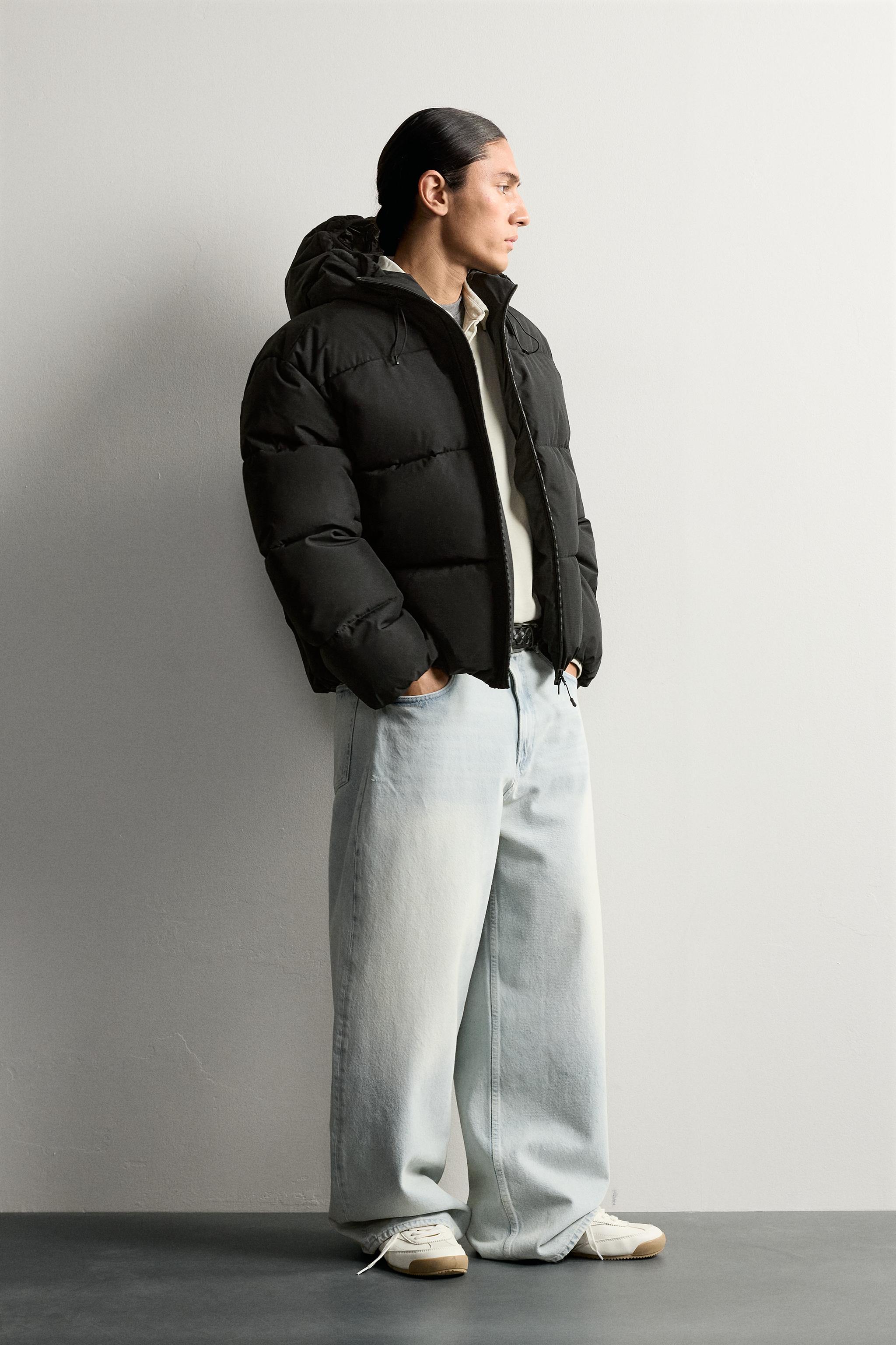 Zara RELAXED FIT KAPÜŞONLU KAPİTONE CEKET görsel 4
