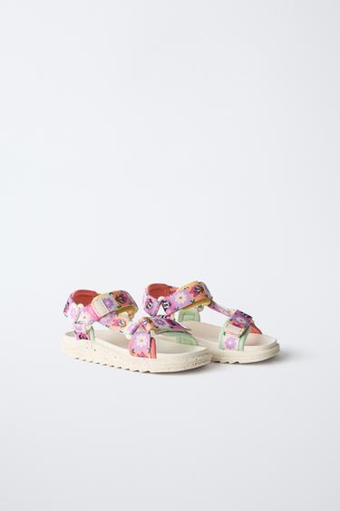 SANDAŁY TECHNICZNE MYSZKA MINNIE I KACZKA DAISY © DISNEY - Biały Zara