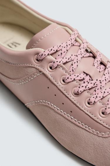 LEATHER TRAINERS HARRY LAMBERT FOR ZARA x DISNEY - Pink by Zara - Image 4