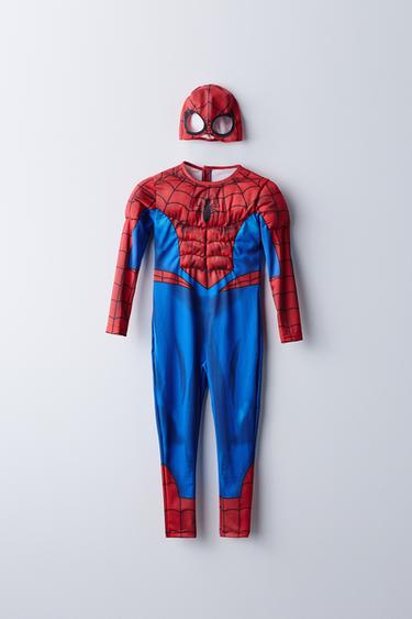 SPIDER-MAN © MARVEL COSTUME JUMPSUIT AND MASK — Red 1