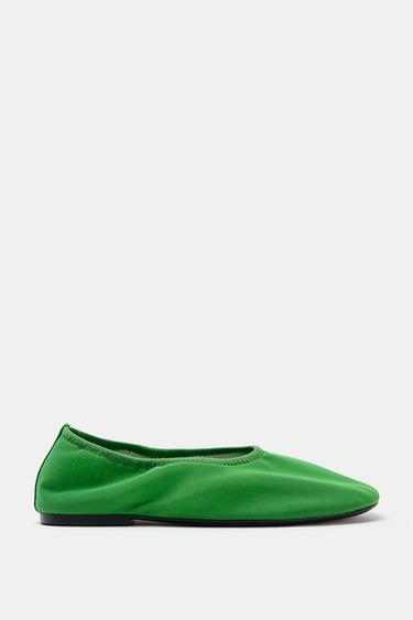 SAPATILHA CORPO MESH - Verde da Zara - Imagem 0
