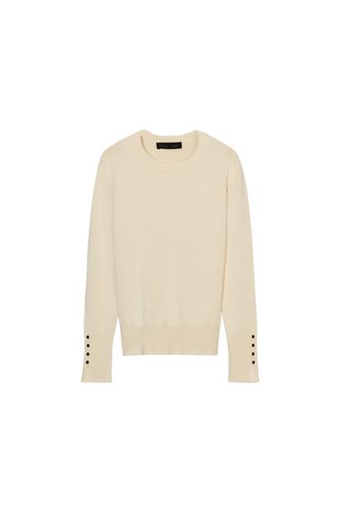JERSEY PUNTO BOTONES - BEIGE de Zara