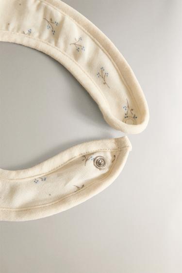 CHILDREN'S MINI FLOWER BIB - Oyster-white by Zara - Image 3
