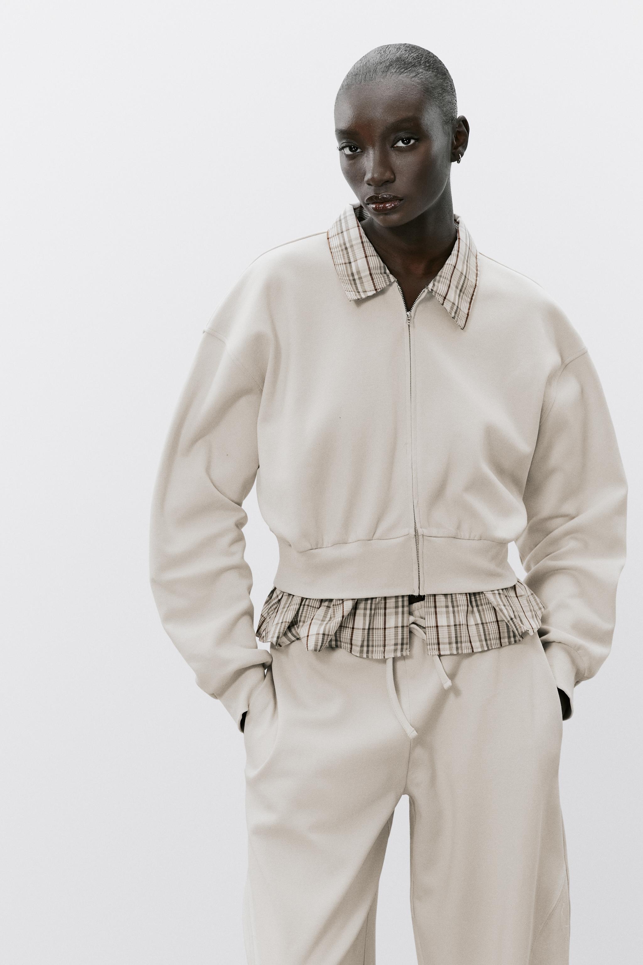 SWEAT BIMATIÈRE AVEC POPELINE