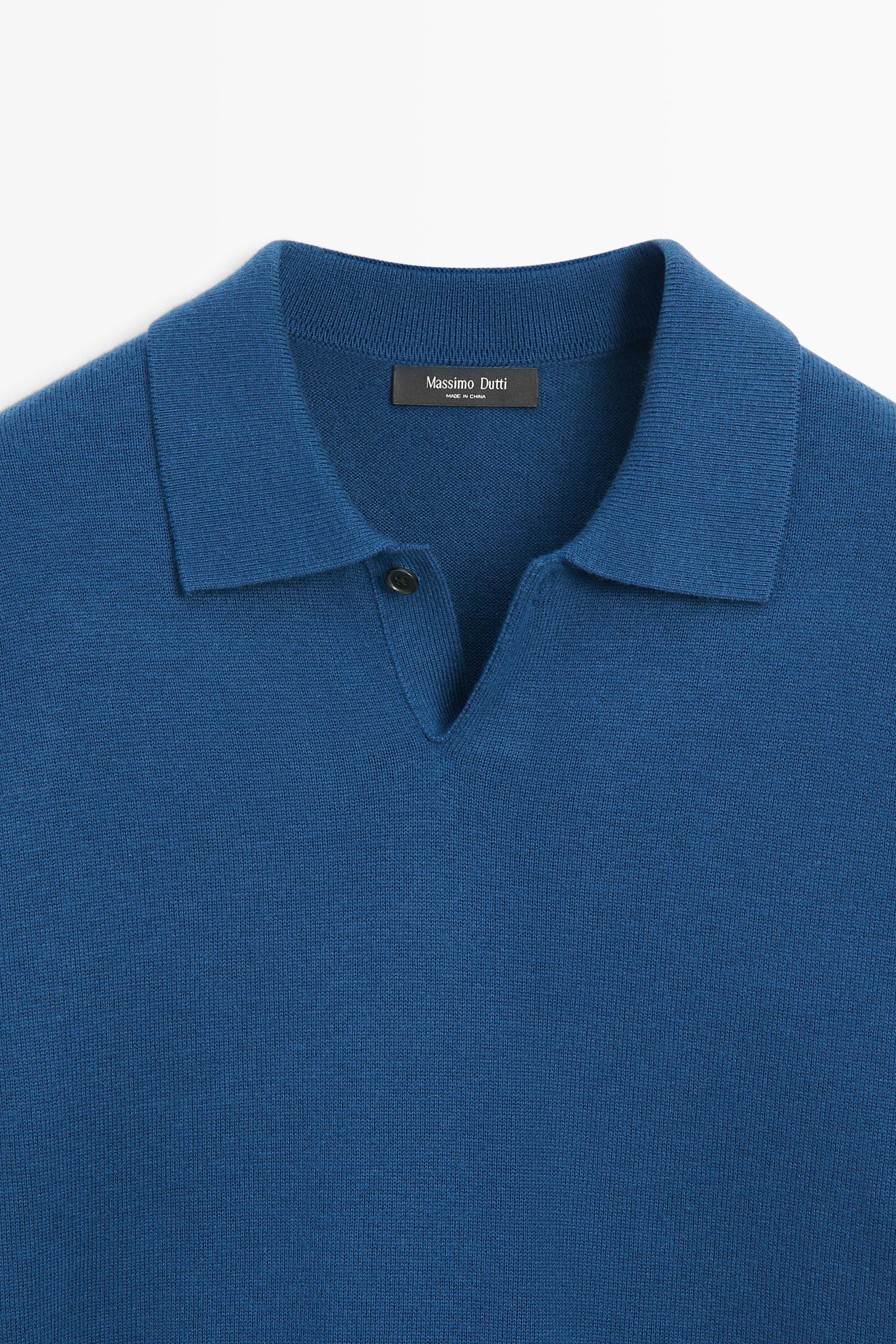 Pull polo en maille