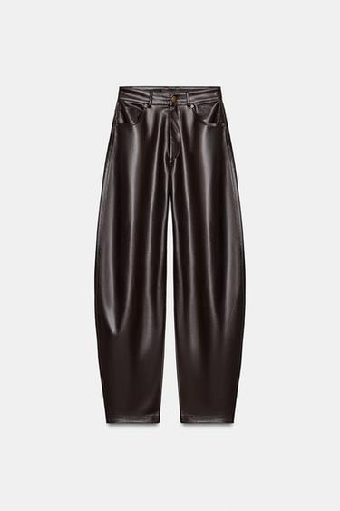 BALLOON TROUSERS WITH POCKETS - Chocolate by Zara