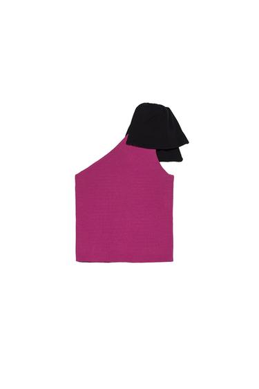 ASYMMETRICAL TOP WITH BOW