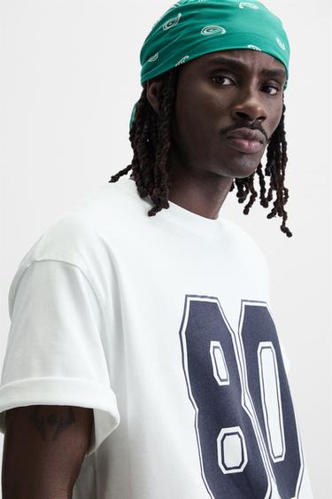 RETRO NUMBER PRINT T-SHIRT - White by Zara - Image 4