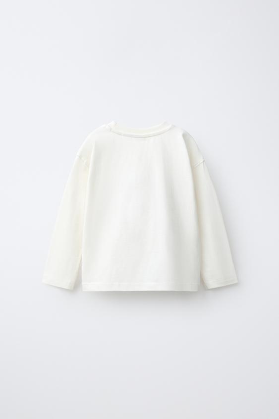 T-SHIRT À IMPRIMÉ ANIMAUX - Blanc cassé de Zara - Image 1