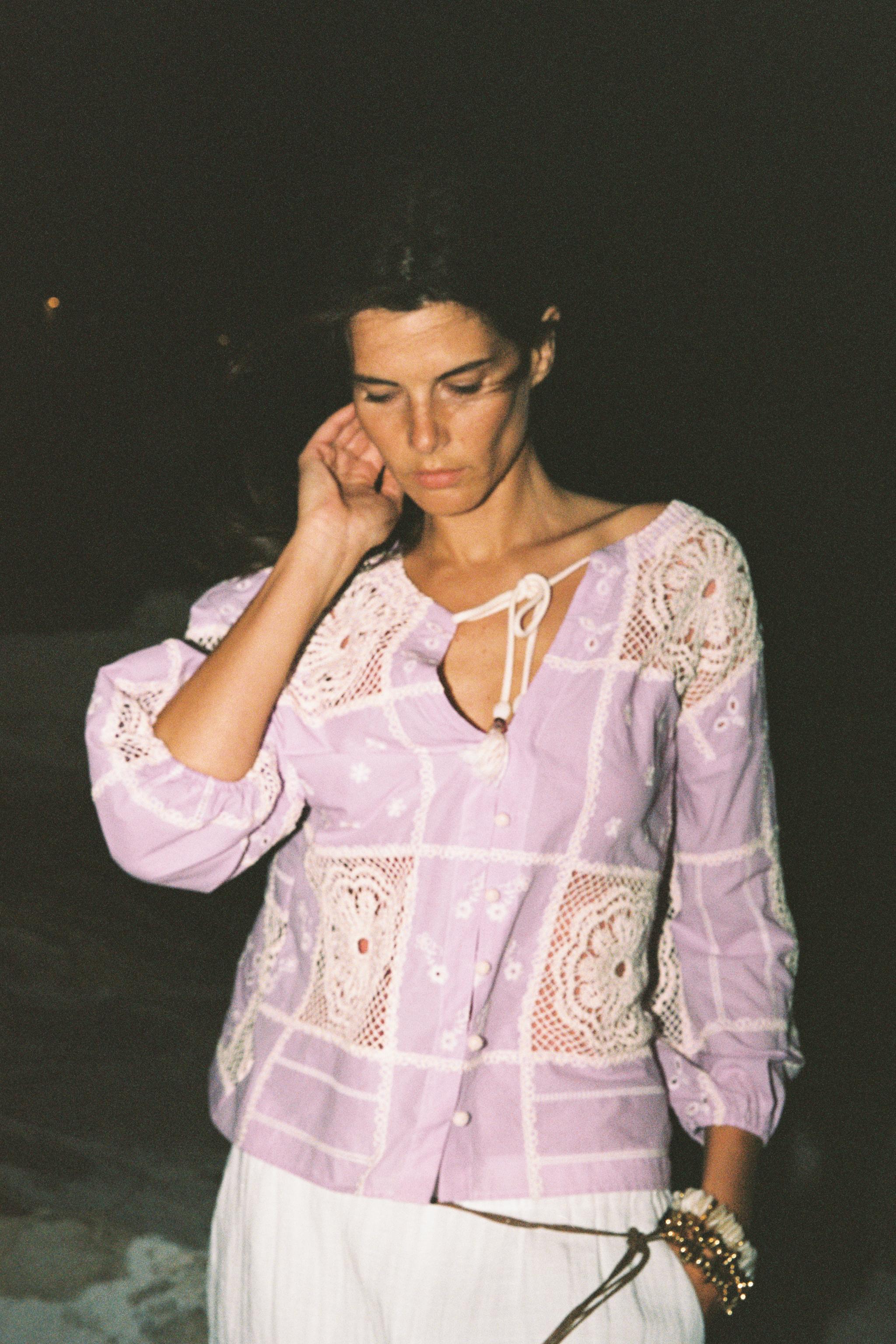 CROCHET COMBINATION SHIRT