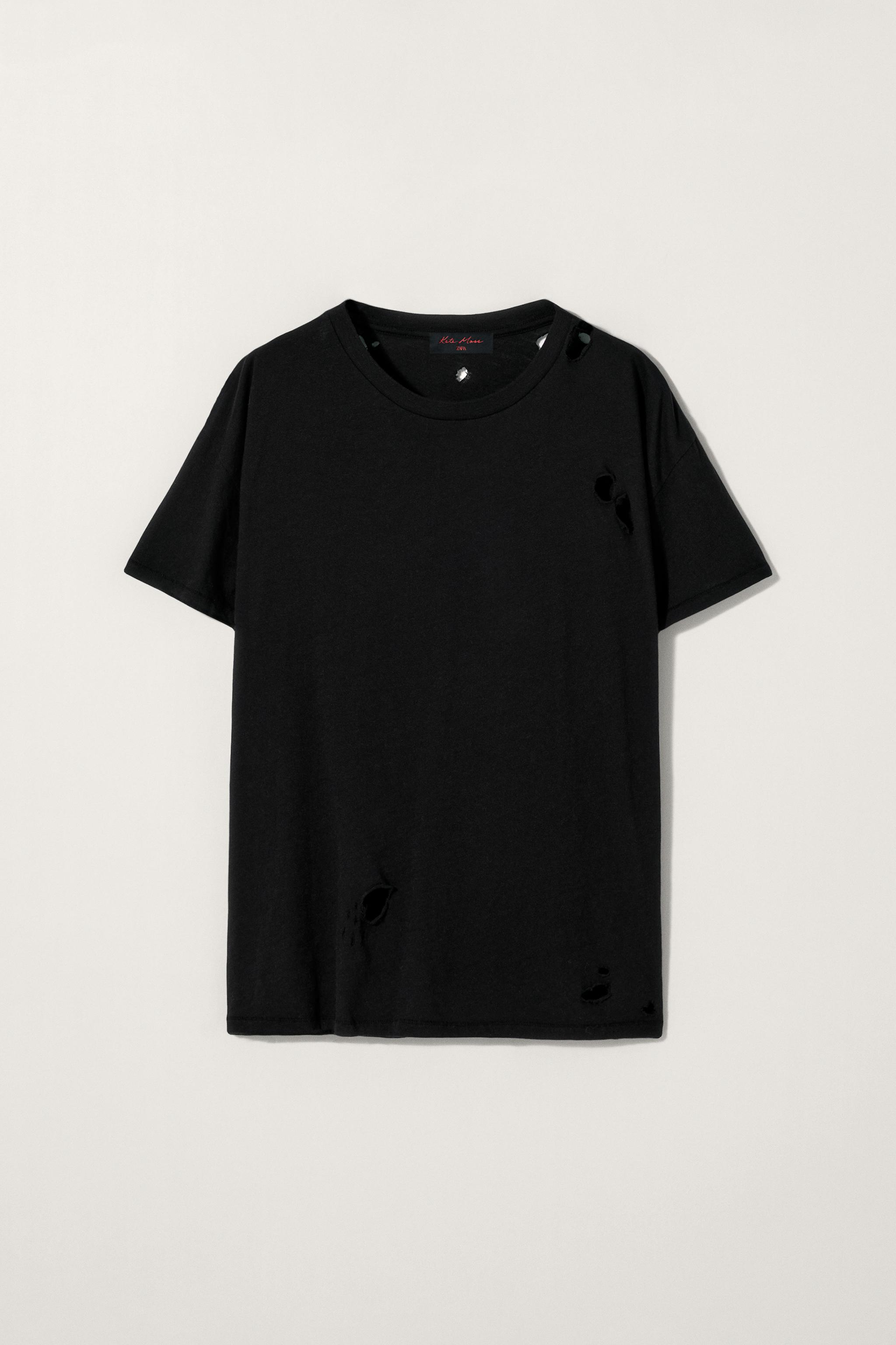 【ZARA×Kate Moss】スーピマコットンTシャツ 0264/010/807 RARE New ZARA Iconic Images Kate Moss by Terry O'Neil Design